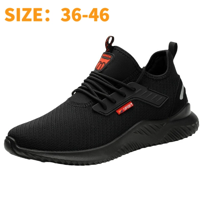 Safety Labor Shoes Men Steel Toe Cap Anti-smash Men Work Sneakers Light Puncture-Proof Indestructible Classic Construction Shoes