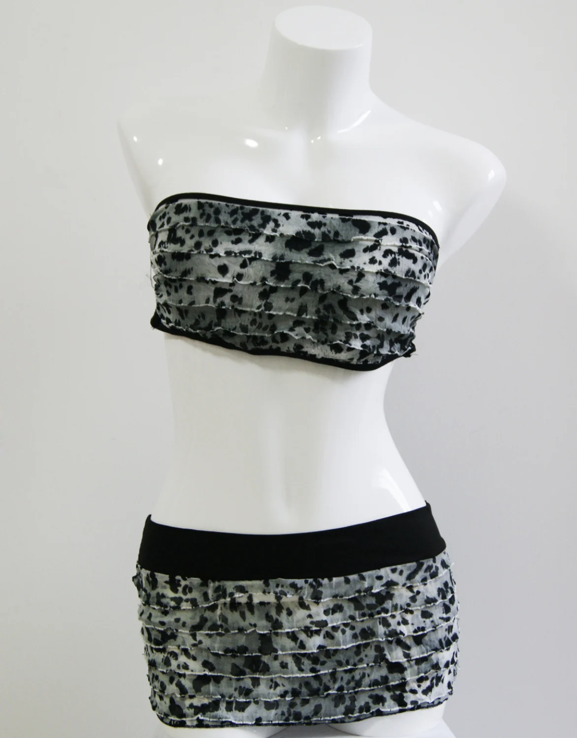 Womens High Waisted Bikini with Skirt Two Piece Swimsuit with Tummy Control Halter Bathing Suit