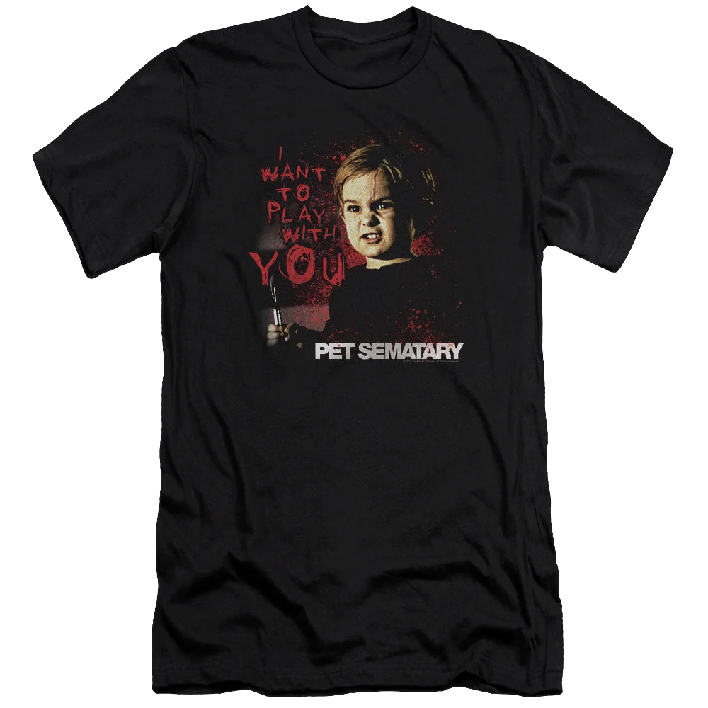 Pet Sematary I Want To Play - Men's Slim Fit T-Shirt