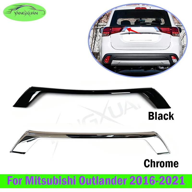 Tailgate Trim Strip Rear License Plate Decorative Panel For Mitsubishi Outlander 2016-2021