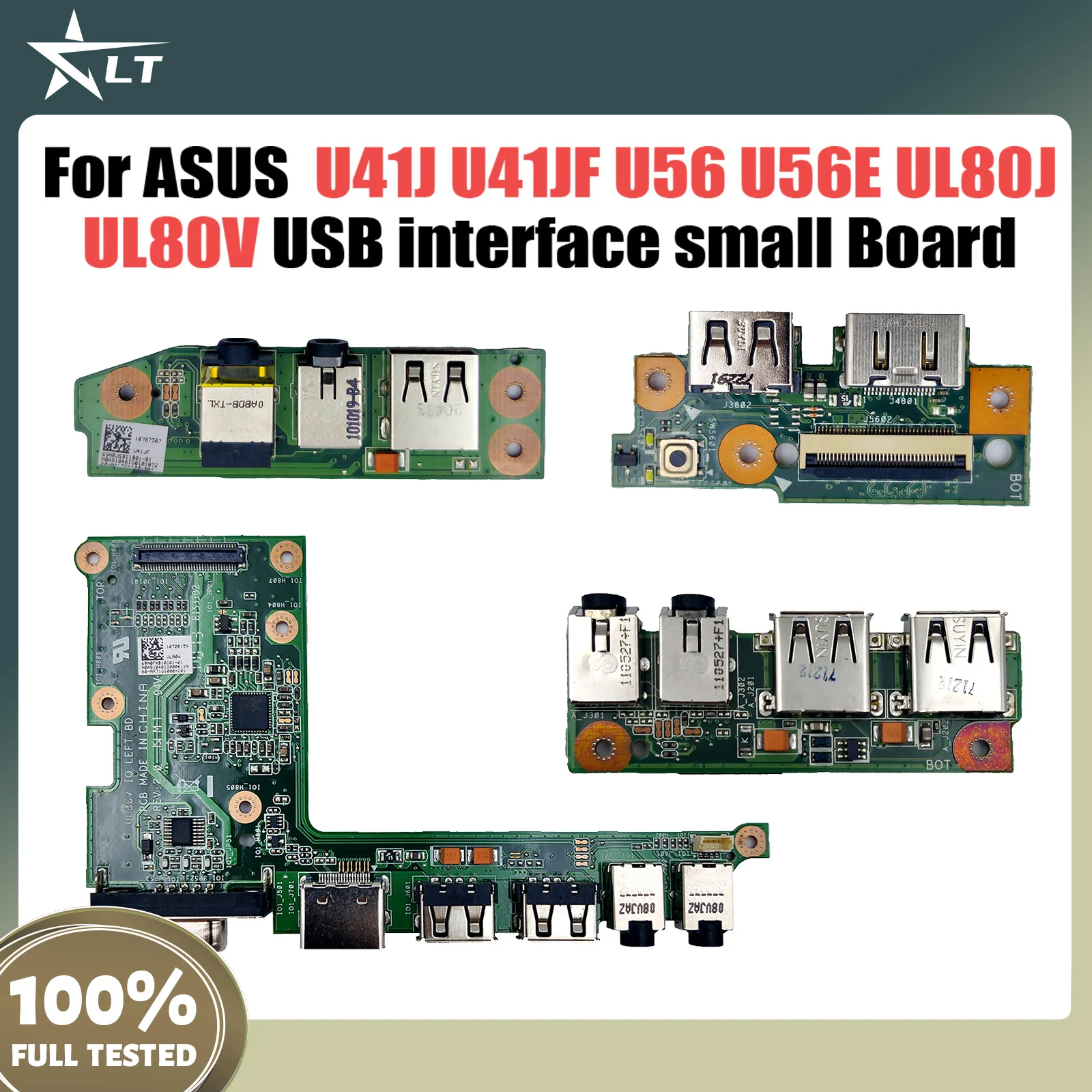 For ASUS U41J U41JF U56 U56E UL80J UL80V Q400A U47VC U47A Laptop USB interface small Board 100% Tested Fast Ship