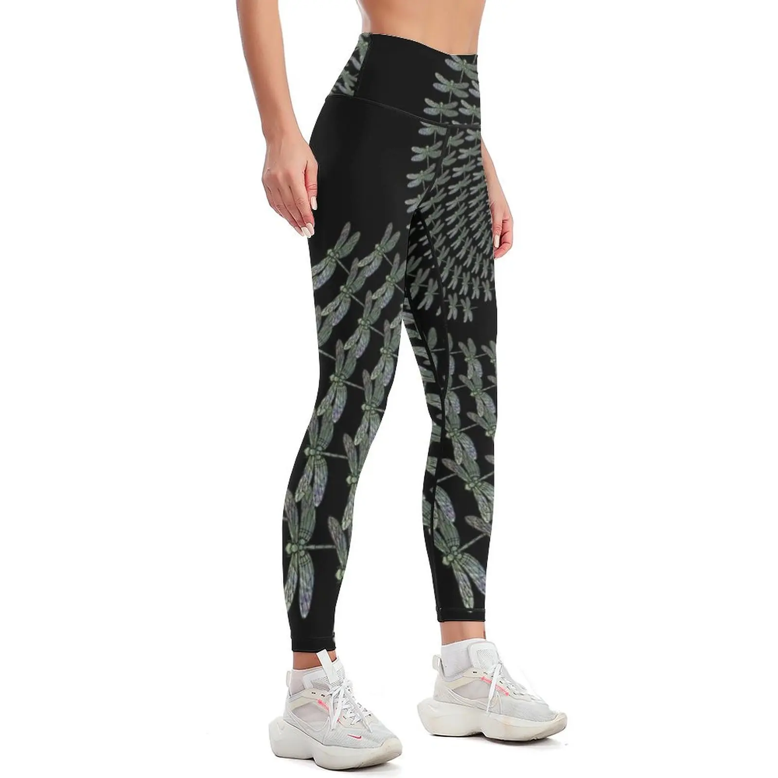 Dragonfly Abstract Fractal 81318 Leggings sporty woman gym gym top Womens Leggings