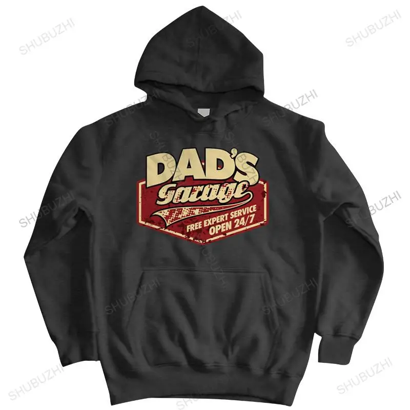 fashion brand winter hoodies Dad Garage Mens Funny Car zipper - Mechanic Birthday Gift for Dad male hooded zipper warm jacket