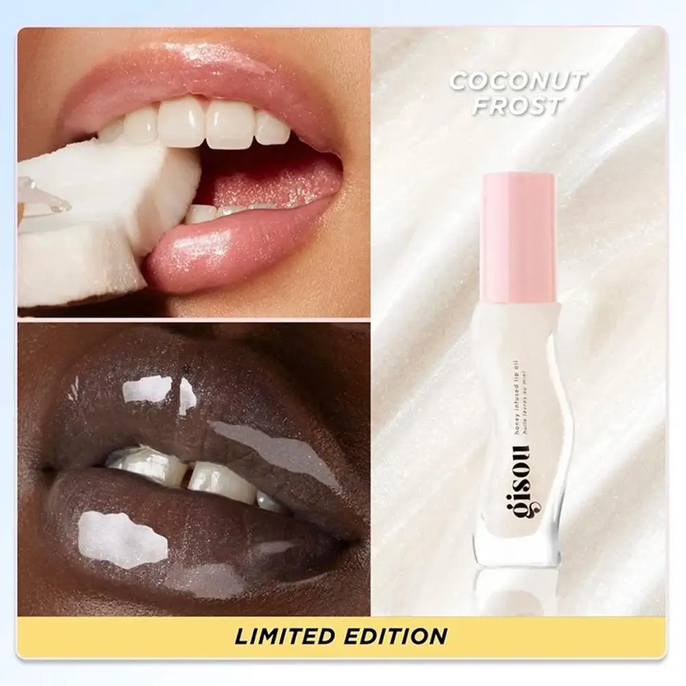 Huile de Protection des lèvres au miel, eau légère, Essence de miel, huile pour les lèvres, hydratant longue durée, scintillant fruité, brillant exfoliant, soin des lèvres