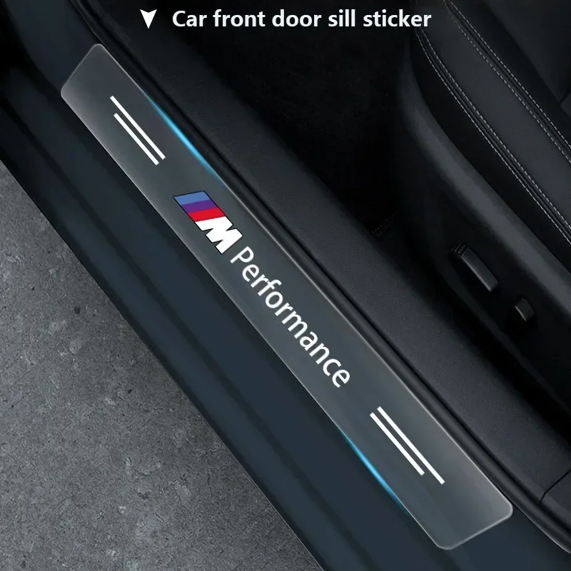 

3D Transparent Door Threshold Pedal Conservation Sticker For BMW M E90 F32 F10 F06 F07 F46 F16 M5 M4 M3 x3 5m F22 F30 auto parts