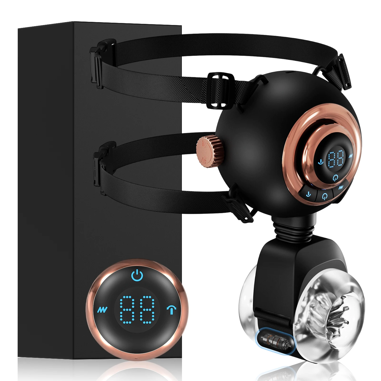 Men'S Vegan Accessories - Masturbador Masculino Automático Ajustable con Correas