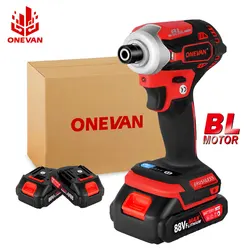 ONEVAN-destornillador sin escobillas de 7200 RPM, llave eléctrica de 1000W, taladro de mano, herramienta eléctrica con luz Led para batería Makita de 18V