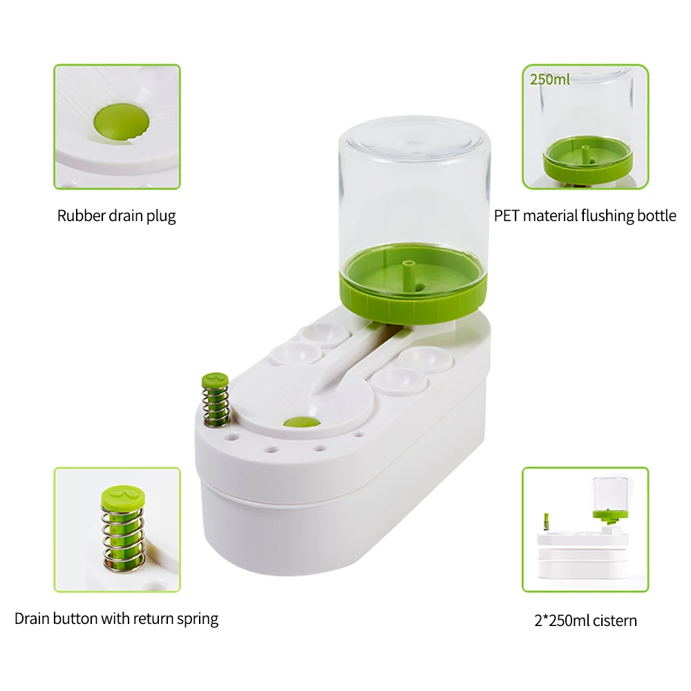 1 قطعة منظف فرشاة الطلاء مع زر استنزاف التلقائي تداول المياه فرشاة الطلاء آلة التنظيف دلو أدوات الرسم جديد