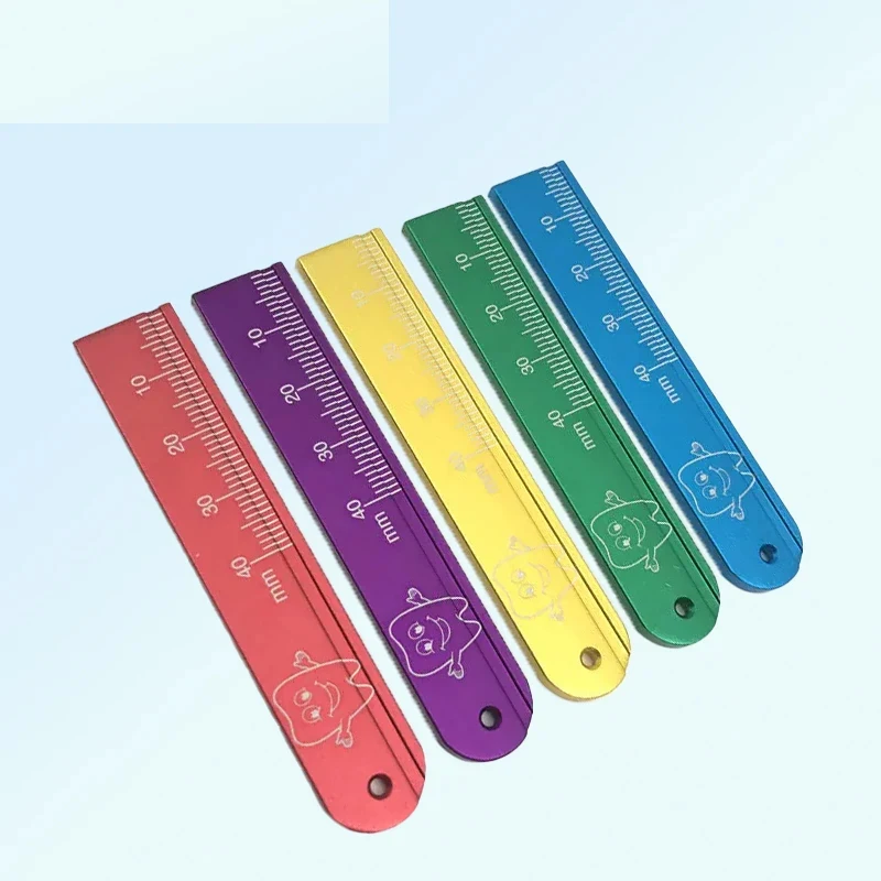 1pcs Dental Span Measure Scale Endo Rulers High Quality Aluminium Endodontic Finger Rulers Dentist Tools Materials