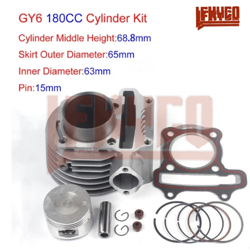 For GY6 125CC 150CC 155CC 170CC 175CC 180CC Cylinder Kit Gasket Piston Tool 52.4mm-63mm Motorcycle Scooter ATV UTV Engine Parts