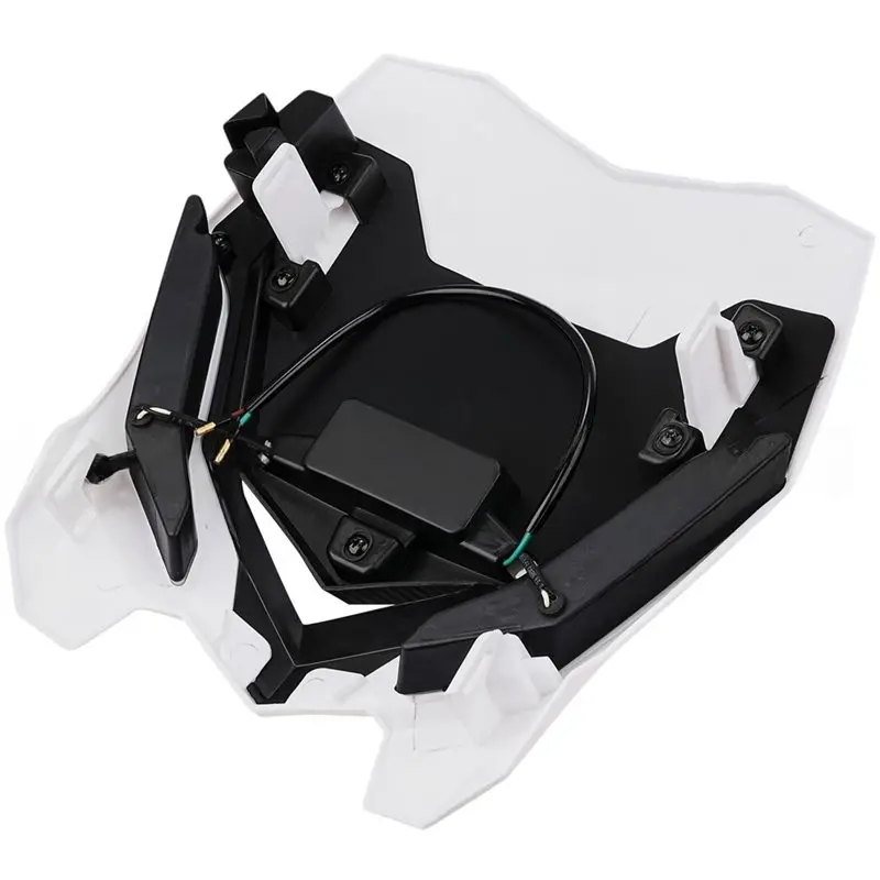 Practical Universal Motorcycle Number Plate Headlight Mask For Surron Lightbee Talaria E-Bike With LED Daytime Running Light