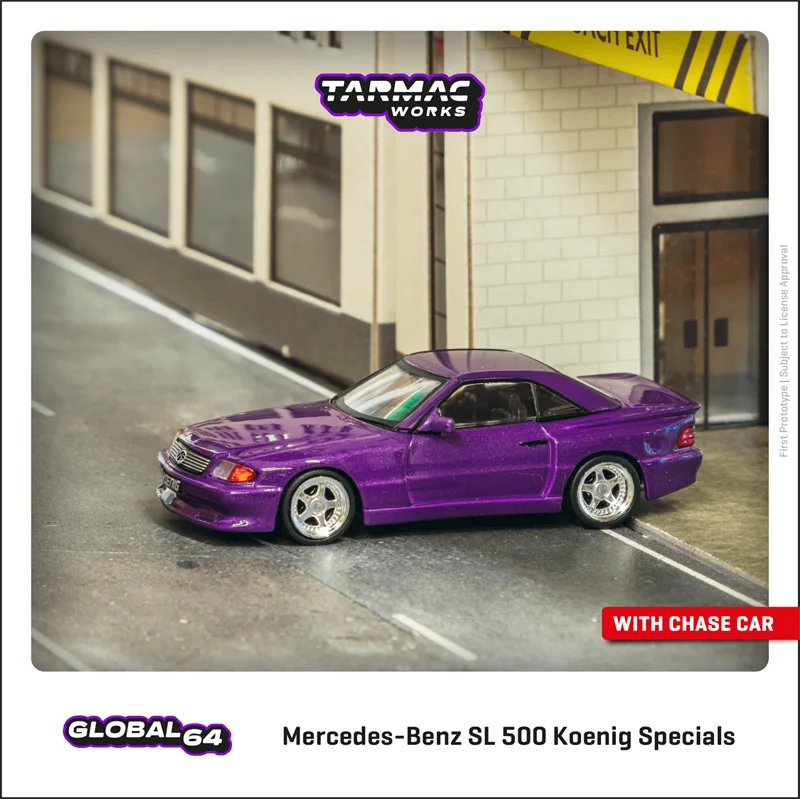 Tarmac Works 1:64  SL 500 Koenig Specials Purple Model Car