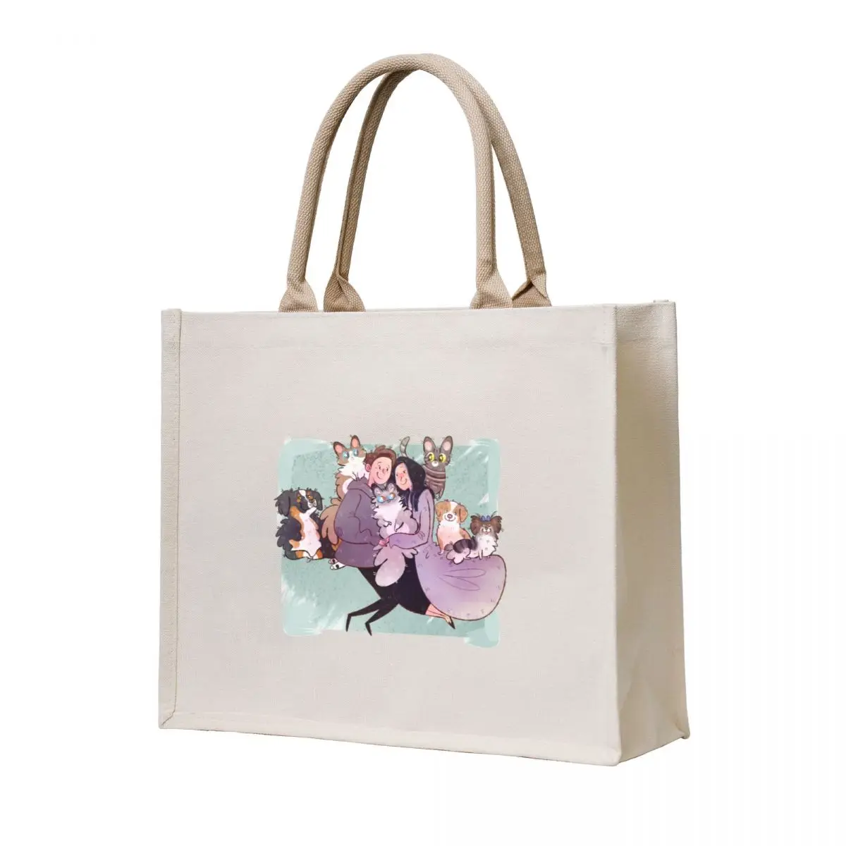 

Big Family with Parents Tote Bag eco pack custom bags hand bag Shopping bags