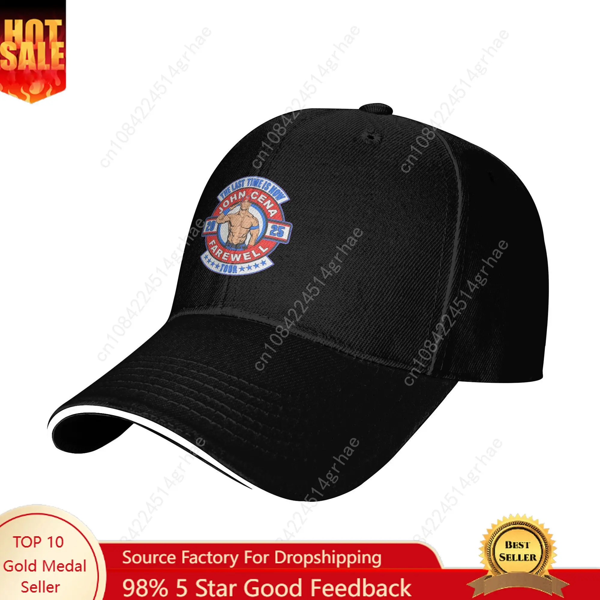 

J-John Sun Baseball Cap Summer Women Men Cenas Farewell Tour 2025 Print Trucker Hat Sunscreen Streetwear Outdoor Sport Caps