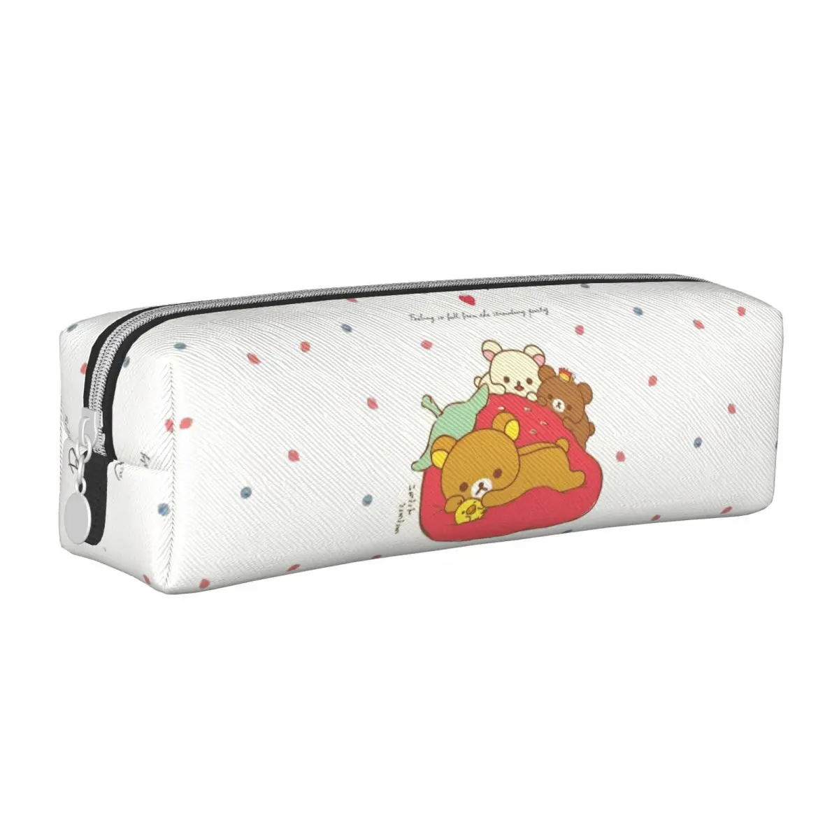 

Rilakkuma Strawberry Cartoon Pencil Case Fun Pen Box Bag Girls Boys Large Storage Students School Gift Pencilcases