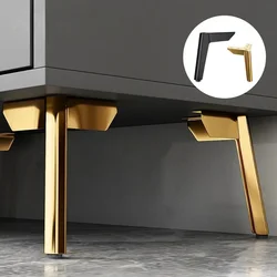 4 Stuks Bank Poten Voor Meubels Metaal Zwart Goud Tv Kast Bed Salontafel Benen Stoel Foot Hardware 8/10/12/15Cm