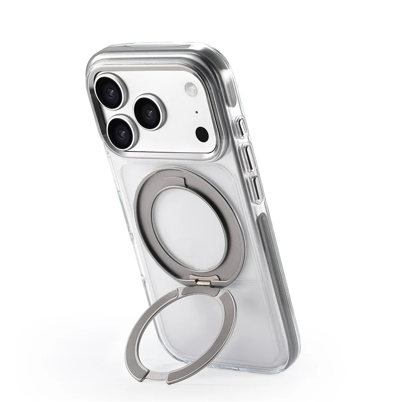 

360° Magnetic Stand Case Cover for iPhone 17pro 17 17Pro Max Clear Shockproof for Magsafe Rotatable Magnet Kickstand Phone Case