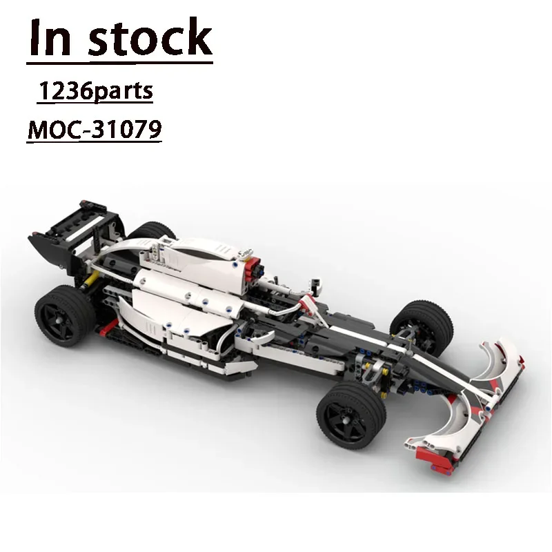 42096 Classic Racing Compatibel met Nieuwe MOC-31079 Formule Racing Bouwsteen Model 1236 Auto-onderdelen Kinderen Verjaardagscadeau Speelgoed