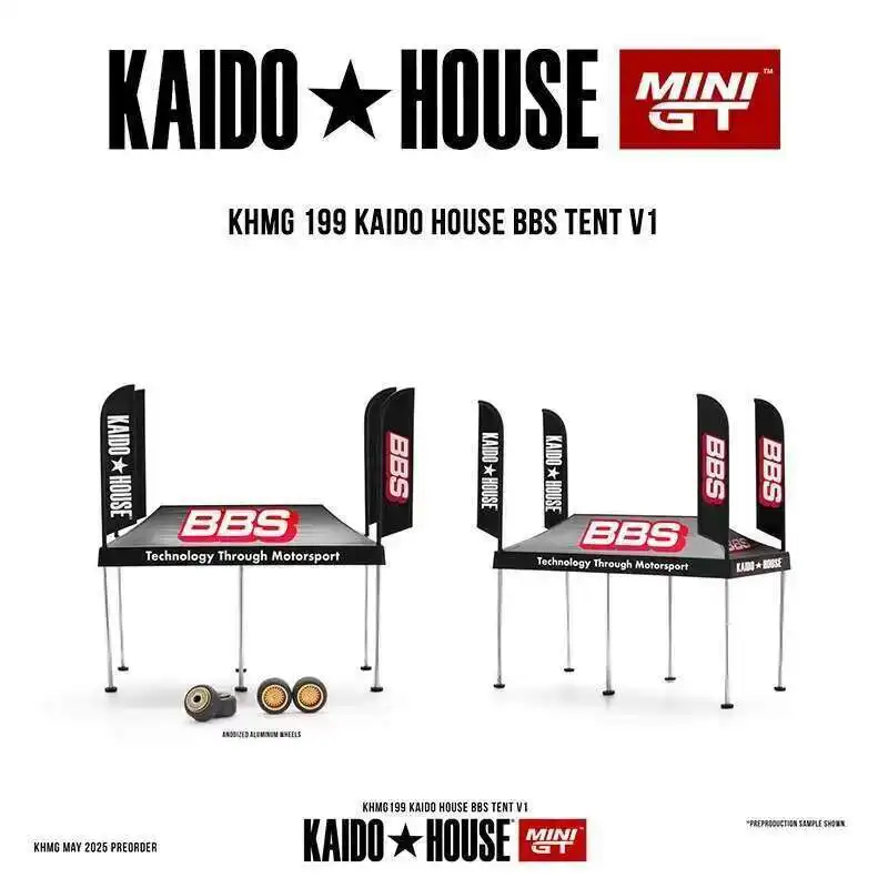 

PreSale KHMG 199 1:64 BBS Tent V1 Diecast Car Model Diorama Kaido House MINIGT