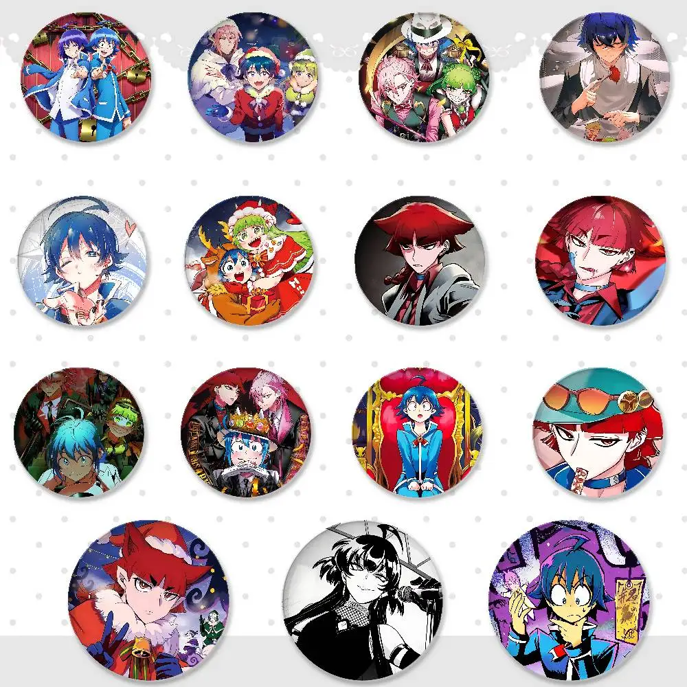 Welcome To D-Demon School! Iruma Kun Badges Fashion New Hip Hop Versatile Round Metal Badge Cartoon Pin Gift Wholesale