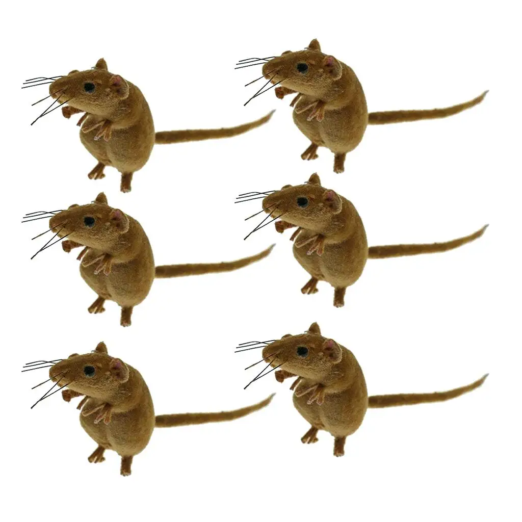Handmade Clay Mouse Lifelike Animal Figurine Pot Hanger Wall Hanger Lawn Statue Outdoor Garden Decor for Home and Balcony
