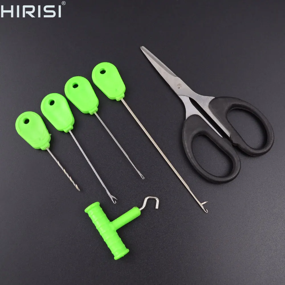 Hirisi BNS201 Carp Fishing Scissors Knot Tool Bait Needle Pliers Multi Tool Set for Rigs Line Cutting Fishing Accessories