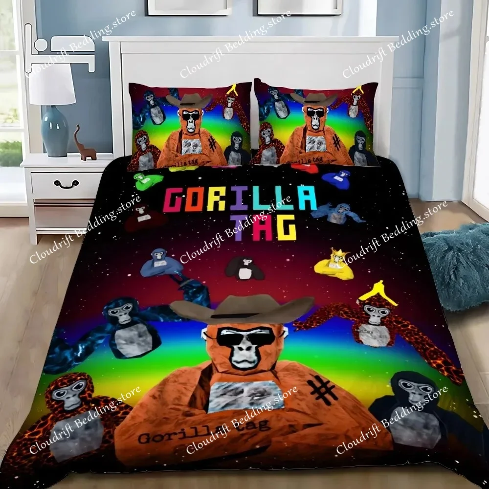 Duvet Cover Game Gorilla Tag 3D Exquisite Digital Printing Bedding Set Comforter Bed Youth Home Decor Kids Boys Gift