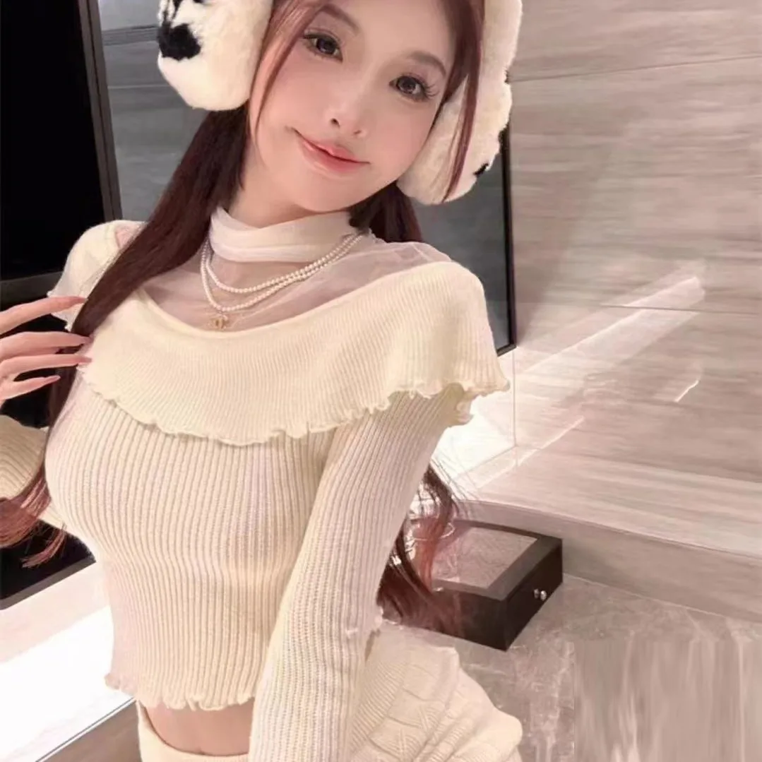 

Slim Fit, новый трикотаж, тонкие топы с длинными рукавами, женский модный уникальный осенний топ, корейская версия, пуловер, однотонный элегантный топ B329