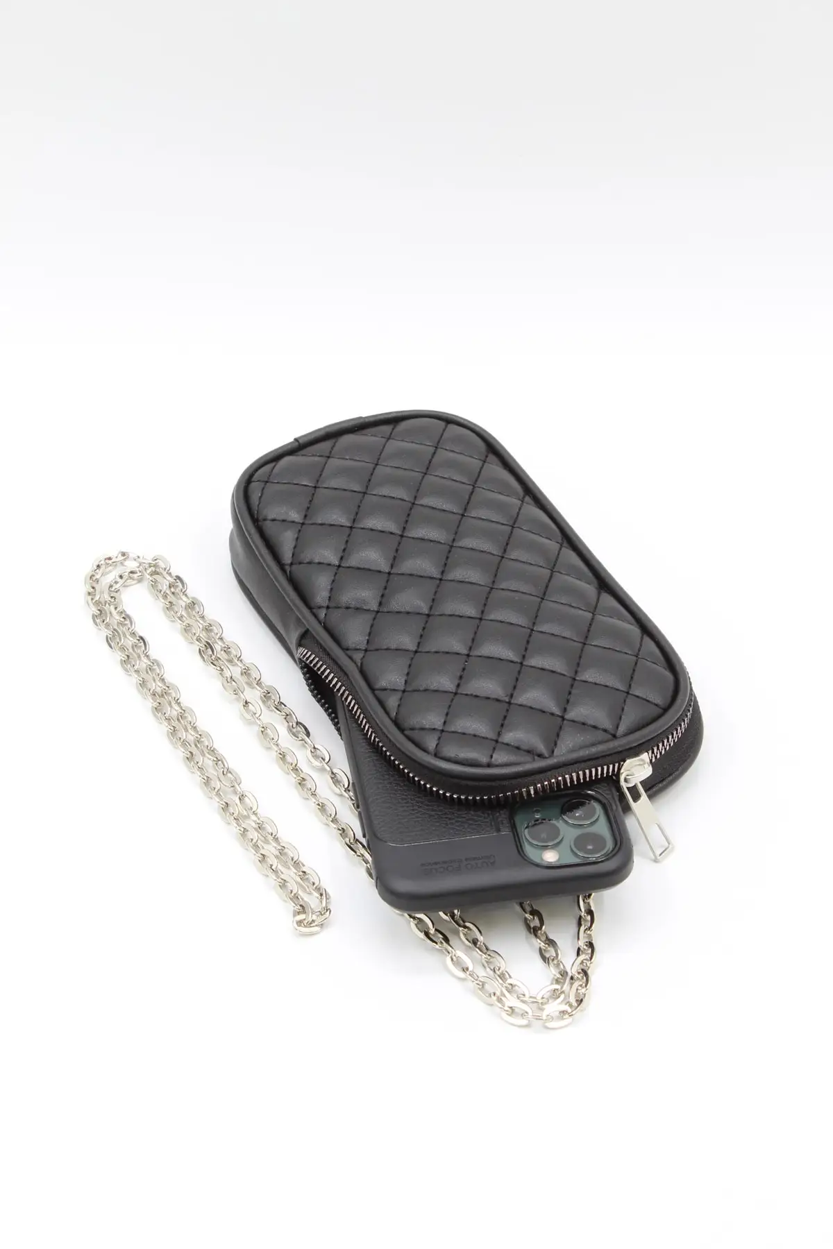 Женская Стеганая сумка для телефона с узором и цепочкой, черная стильная, практичная, многофункциональная, быстрая и безопасная доставка, трендовая модель 2022