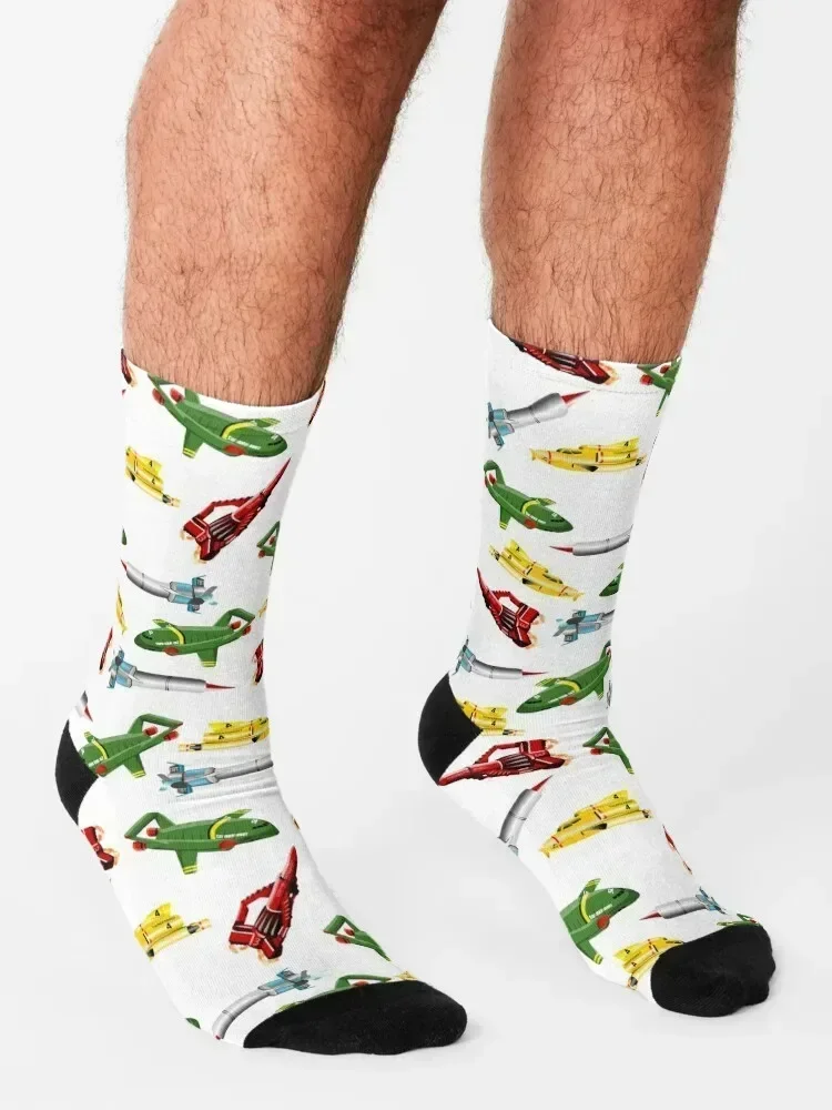 Thunderbirds Pattern Socks warm winter cotton hip hop Stockings man Socks Ladies Men's