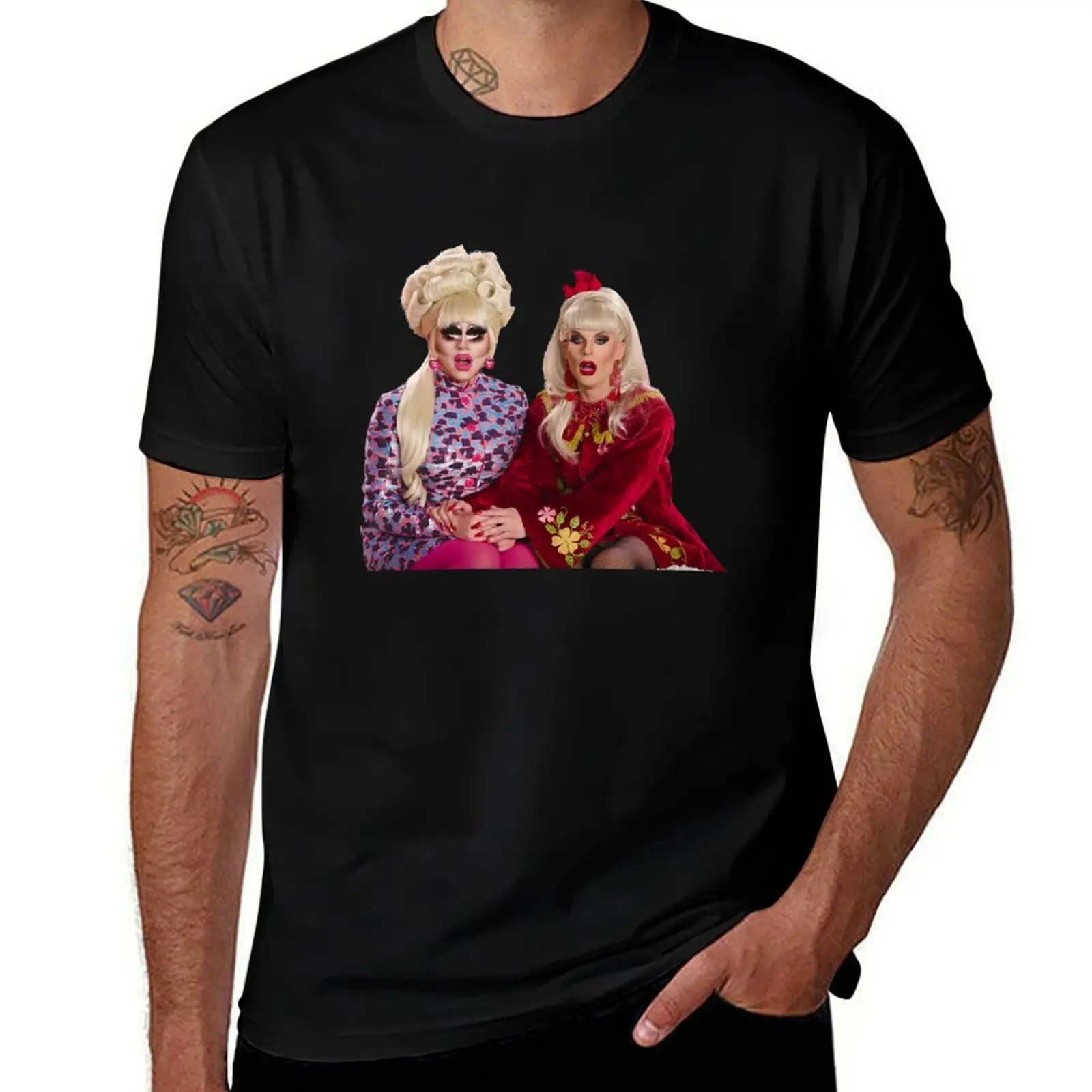 

Katya-Trixie T-Shirt oversized custom t shirt anime figures mens plain t shirts