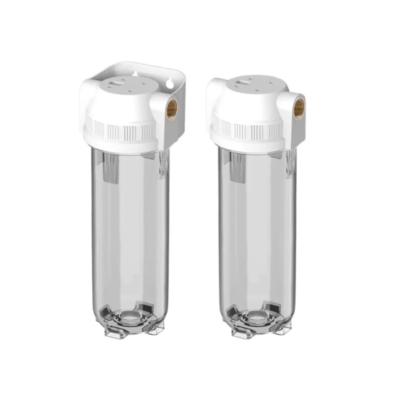 10 inch Proof Bottle Filter, Replaceable Transparent PET Water Filters Copper Mouth Filter for Home Water Purifier Accessories