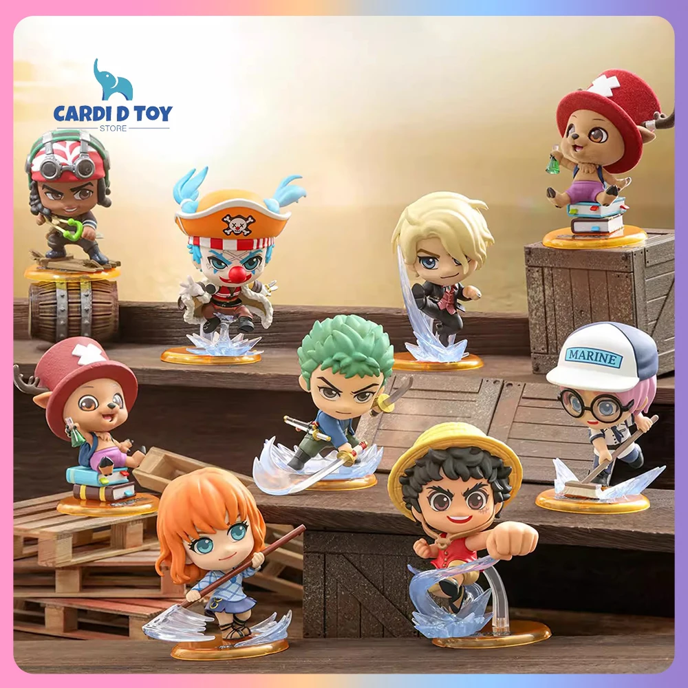 

Новая оригинальная серия мини-фигурок Hot Toys One Piece Blind Box Cosbi: Загадочная коробка One Piece Monkey D. Luffy, аниме-фигурки, подарочная игрушка