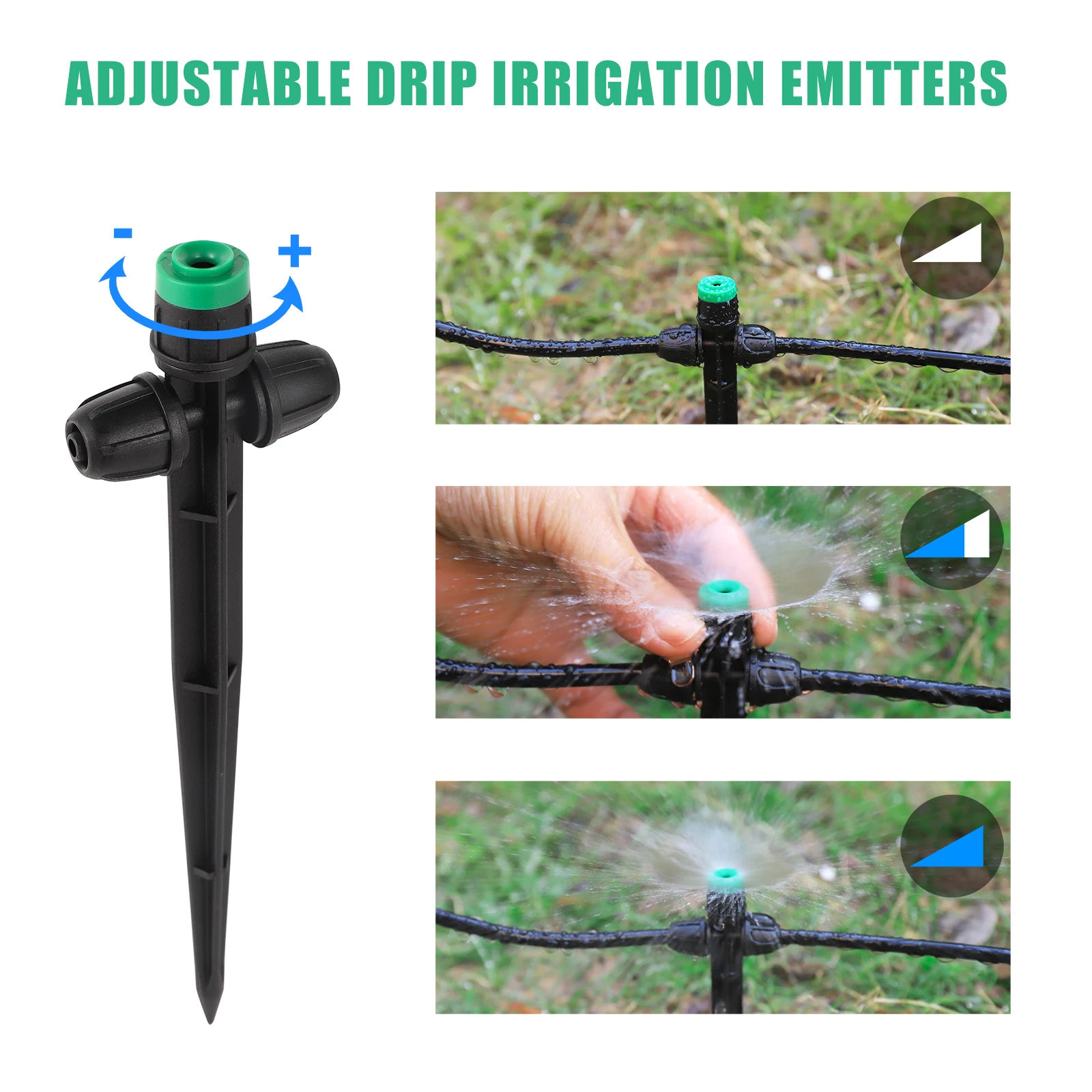 10/30Pcs Scattering Sprinkler 8 Hole Bracket Dripper Garden Flowerbed Crops Lawn Flower Vegetable Watering Irrigation Emitter