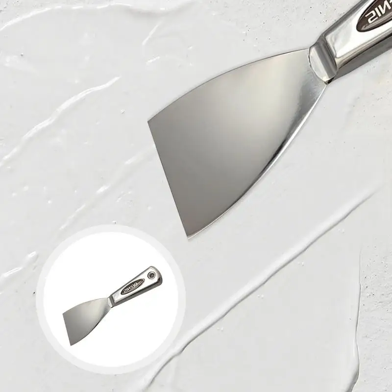 Paint Scraper Stainless Steel Scraper Tool Floor Scraper Spackle Wall Repair Paint Spatula Trowel Concrete Tool For Removing