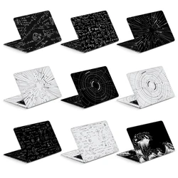 Capa preta Laptop Pele Adesivos, Notebook Film Vinyl Adesivo, Decalque para HP, Macbook, Acer, Msi, Decalque Original, 12