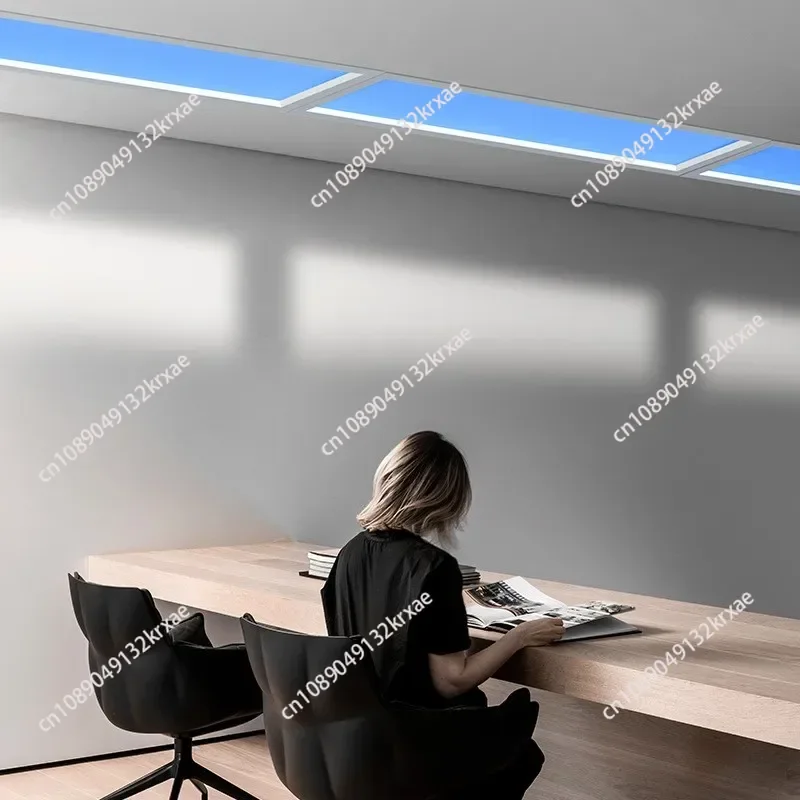 Artificial Sunlight LED Skylight Circadian Exhaust Fan Blue Sky Smart Home Ceiling Panel Light with Bathroom Master