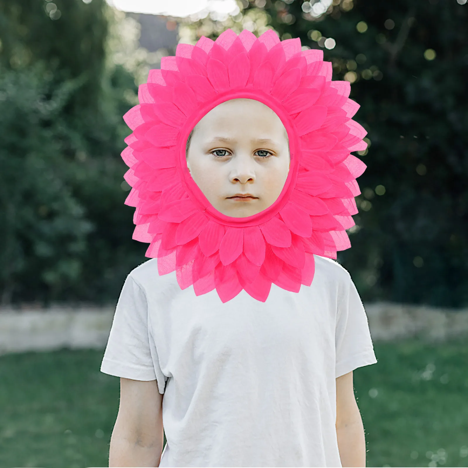 Zonnebloem hoofddeksel grappige gele bloemkap kinderen zonnebloem kostuum accessoire voor feest carnaval dansvoorstelling foto rekwisieten