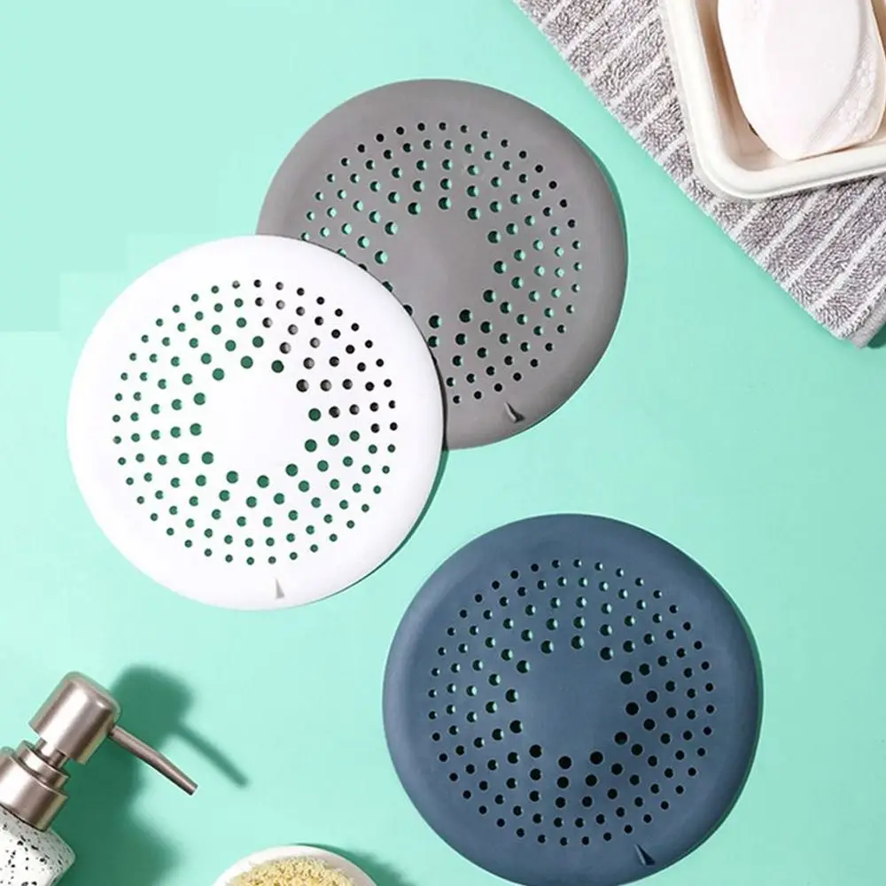 Creative Shower Sink Floor Drain Mat Sink Strainer Sewer Outfall Drain Filter Round Shape Mesh Anti-blocking Waste Catcher