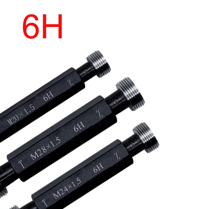 1PCS Steel Mer-cury Gage Thread Plug Gauge M0.8 M1 M2 M3 M4 M5 M6 M8 M10 M12 M14 M16 M18 M20 M24 M27 M30 - M60
