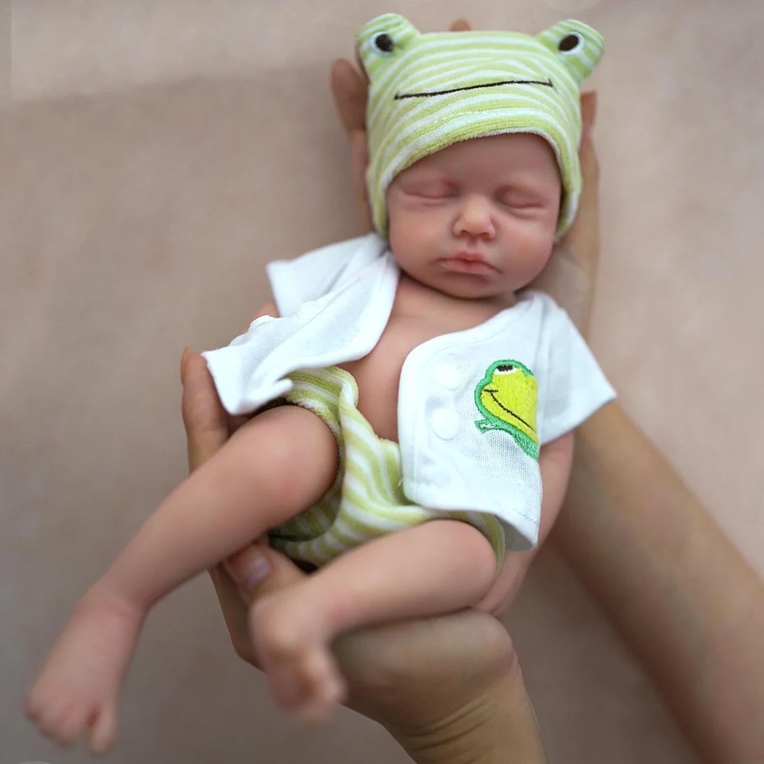 

12" Micro Preemie Full Body Silicone Baby Doll Boy Lifelike Mini Reborn Doll Surprice Children Anti-Stress My Melody