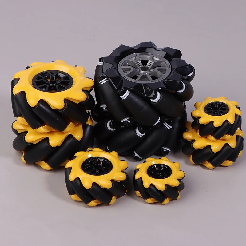 1Set High Hardness Plastic Mecanum Wheel Omni-Directional Smart Robot Car With 6mm Hubs