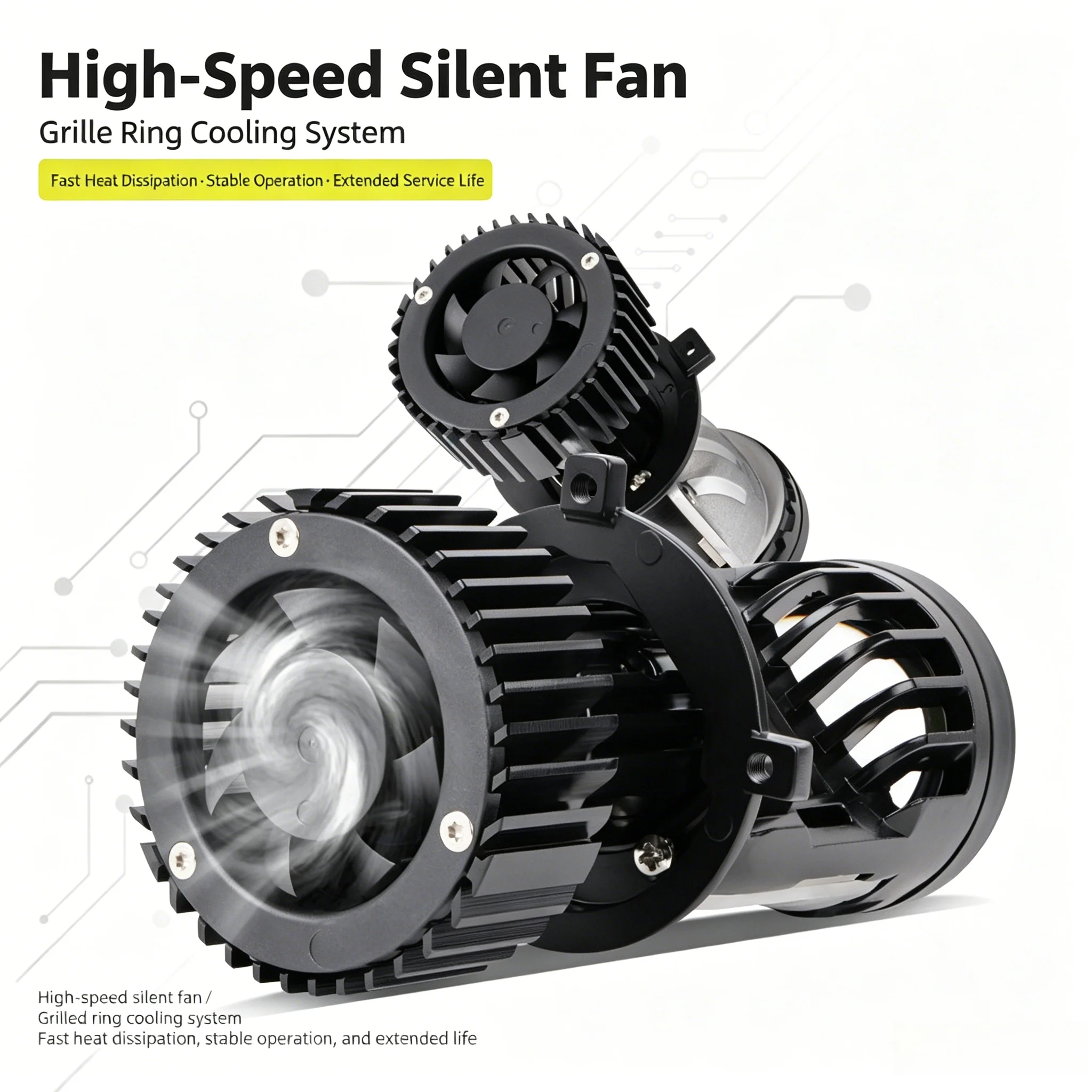 NXY Y7MAX H4 120W Bohlam Lampu - Led Headlight H4 Hi Lo 120W ulasan dan harga
