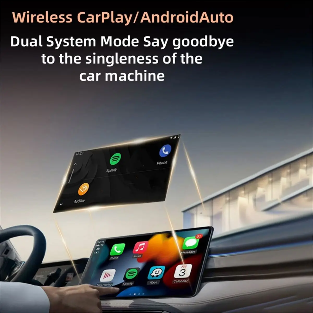 DT89 NEW 4in1 Wireless CarPlay AI Smart Box Wireless Carplay/Mirrorcast‌/Android Auto/Airplay USB Dongle Car Intelligent Systems