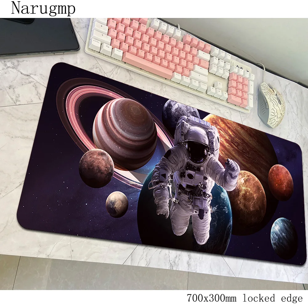 الخيال العلمي رائد الفضاء ماوس HD نمط الألعاب ماوس الوسادة 700x300x3 مللي متر جهاز كمبيوتر شخصي ألعاب اكسسوارات كبيرة حصيرة ثلاثية الأبعاد مكتب للحاسوب المحمول منصات