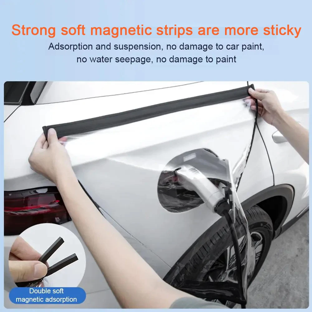 Regen Abdeckung Für Lade Pistole Lade Pistole Schutzhülle Transparent Magnetische EV Ladegerät Port Schutz Wasserdicht Outdoor – Detail 9