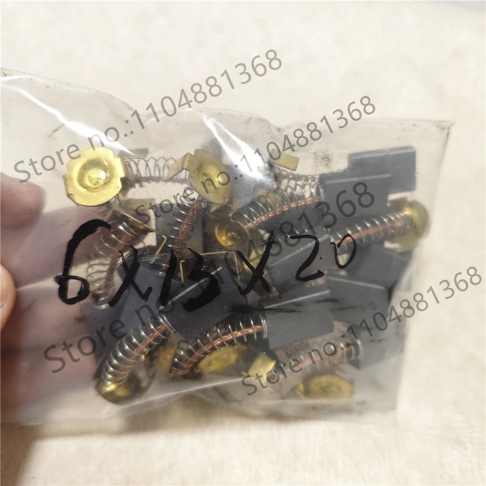 10pcs Spring Motor Carbon Brush 6*13*20MM