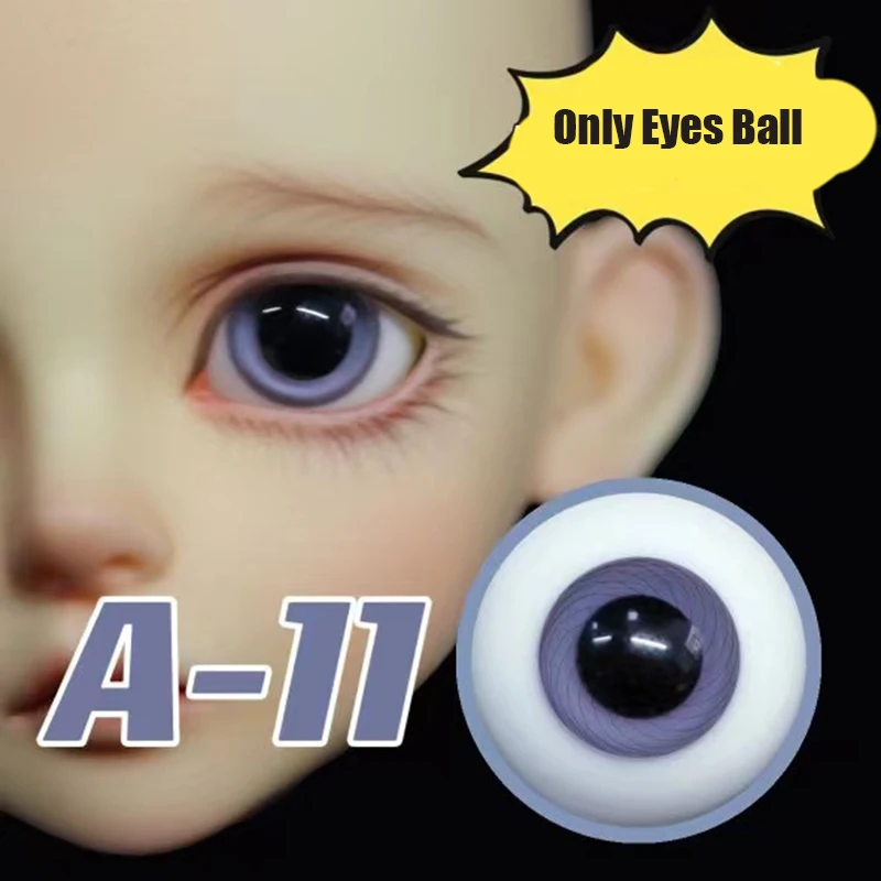 BJD Glass Eyes Ball 12MM 14MM 16MM Doll Eyes Fit For 1/6 1/4 1/3 BJD Doll Handmade Doll Eyes DIY Accessories For Girl Gift