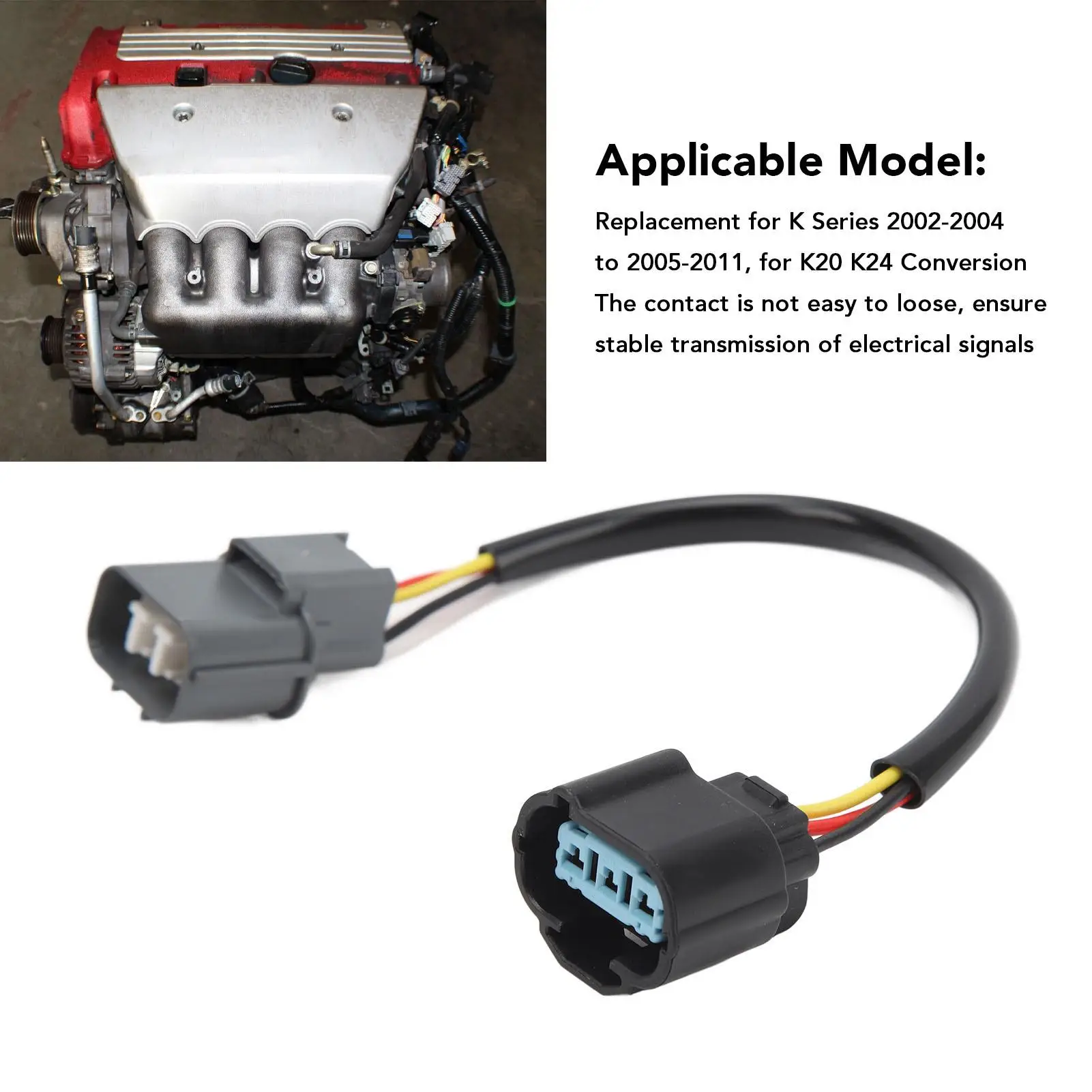 Arnés de cableado para vehículo, accesorio resistente a impactos, resistente al desgaste, Conector de Sensor VSS para conversión k20 K24