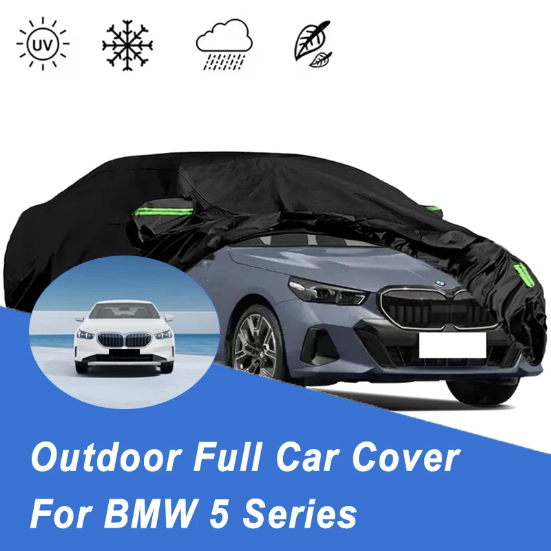 

For BMW 5 Series All-Season Outdoor Car Cover - 210T Oxford Cloth, Snowproof Dustproof Waterproof Sunproof Auto Shield